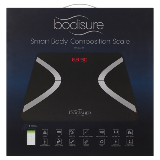 BodiSure BBC100 Smart Body Composition Scales – Black