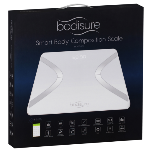 BodiSure BBC100 Smart Body Composition Scales – White